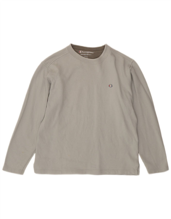 Champion Herre Sweatshirt Jumper Medium Grå Bomuld