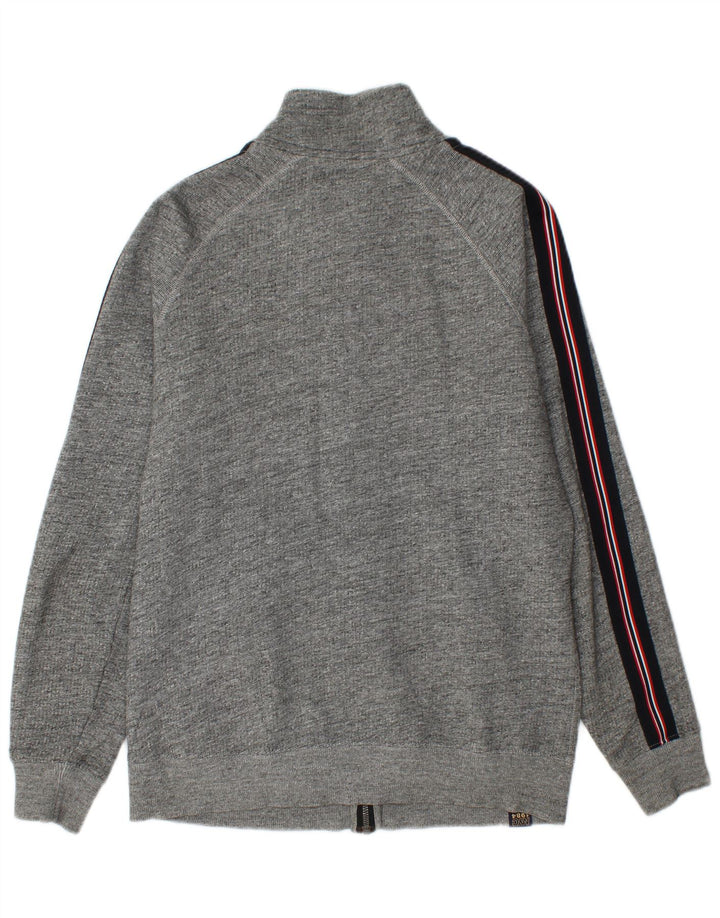 SUPERDRY Træningsdragt til mænd Topjakke Medium Grå Colourblock Bomuld