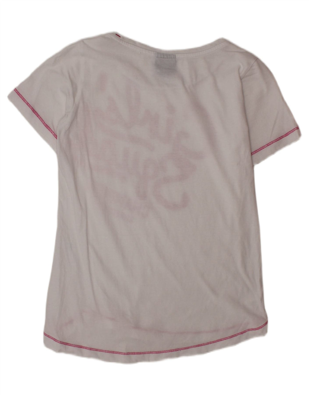 CHAMPION Piger Grafisk T-Shirt Top 9-10 År Medium Hvid