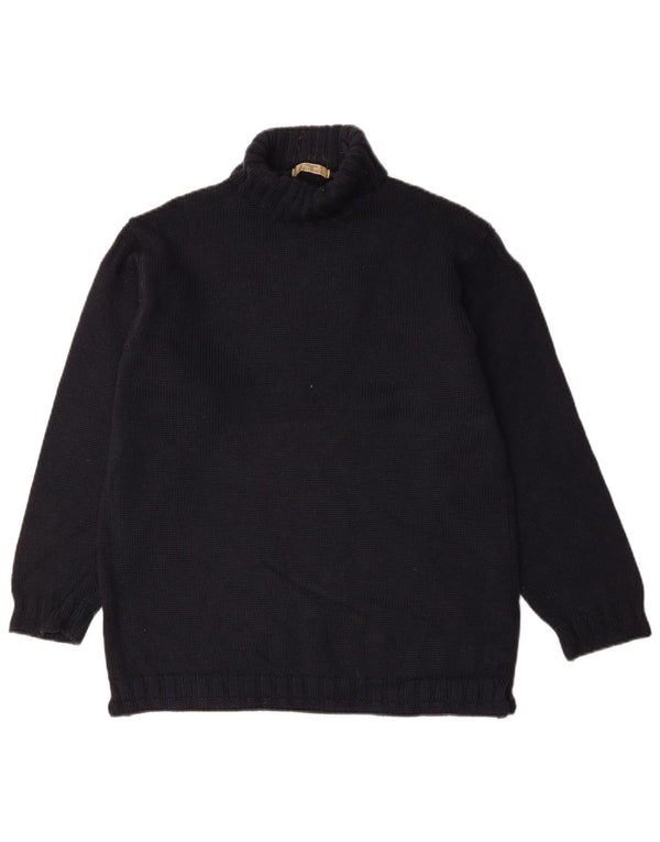 Marks & Spencer Herre rullehals sweater Medium marineblå uld