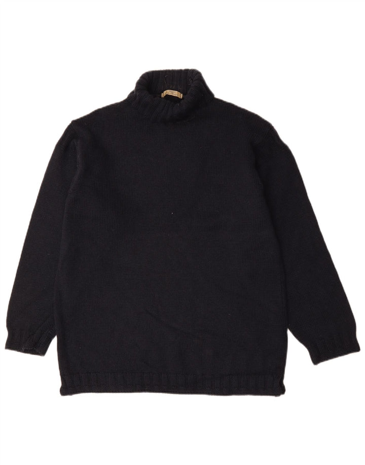 Marks & Spencer Herre rullehals sweater Medium marineblå uld