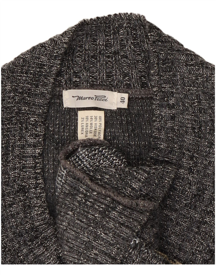 Marco Pecci Herre V-hals sweater UK 40 Medium Grey Fair Isle