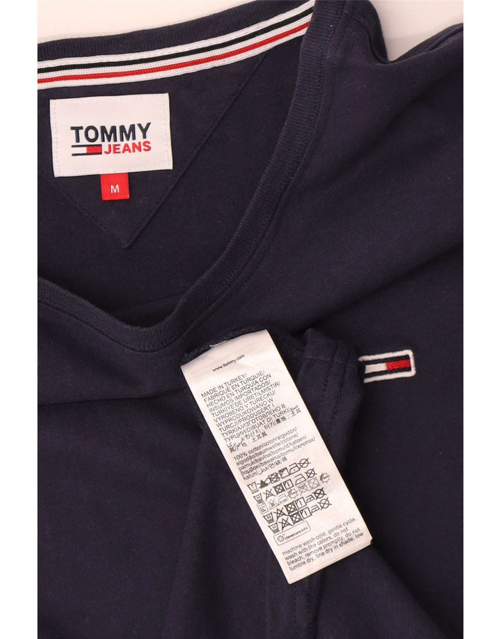 Tommy Hilfiger Herre T-Shirt Top Medium Marineblå Bomuld