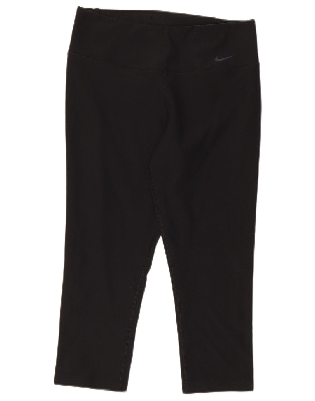 Nike Dame Dri Fit Capri Leggings UK 10 Small Black Polyester