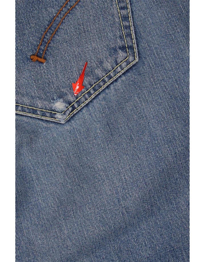 DONDUP Womens Cropped Jeans W31 L24 Blue Cotton