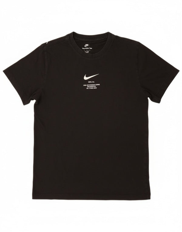 Nike Herre grafisk T-shirt Top Medium Sort Bomuld