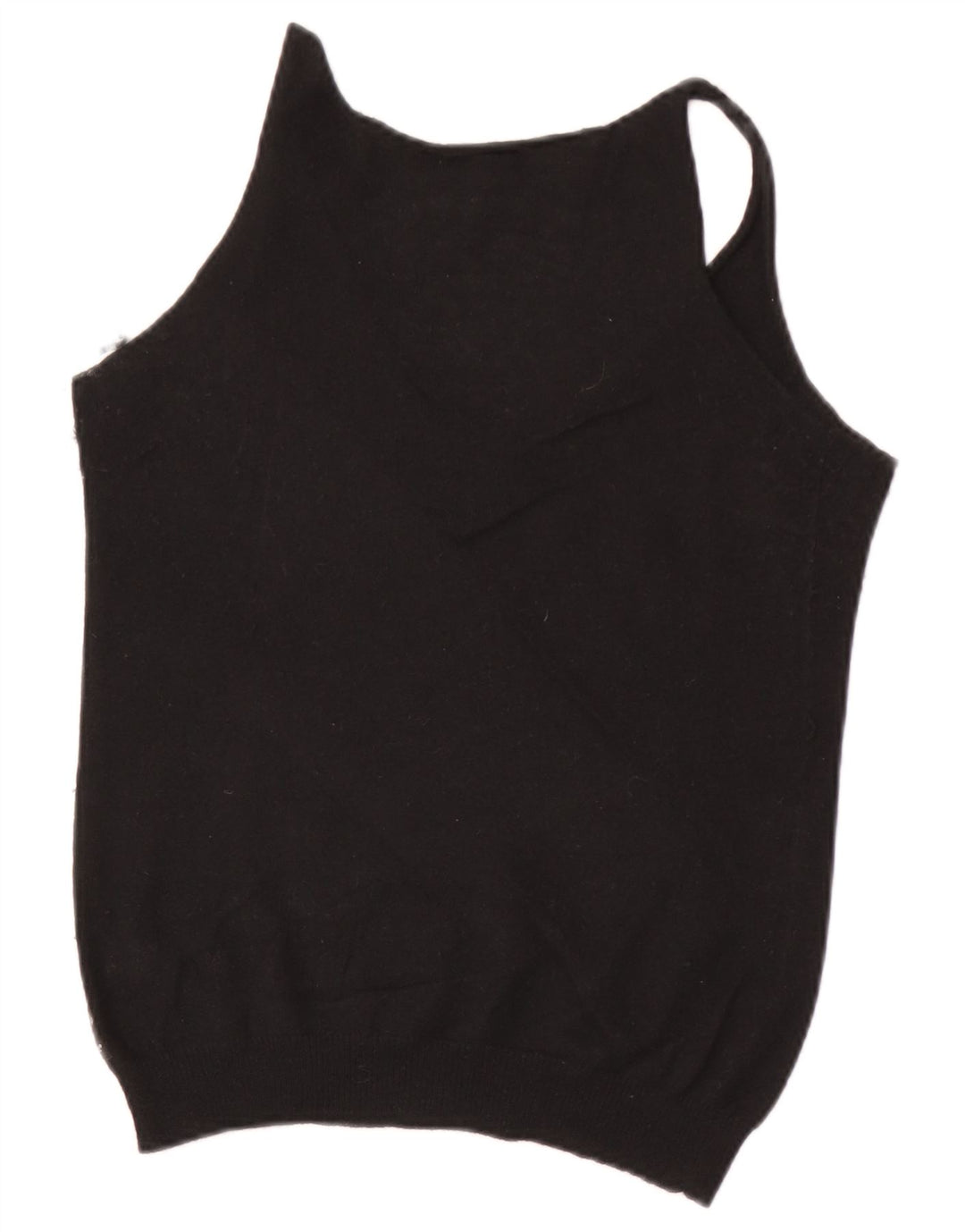 Armani Jeans Dame Vest Tank Top IT 44 Medium Sort Angora