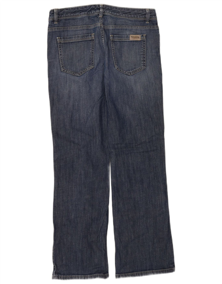 MARKS & SPENCER Dame Autograph Bootcut Jeans UK 10 Small W28 Blue Cotton