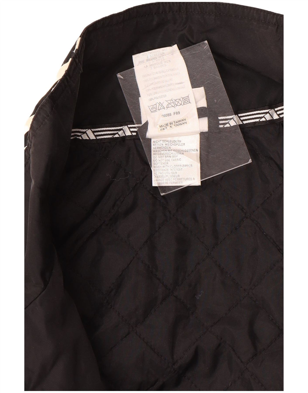 Adidas Træningsdragt til mænd Topjakke UK 44/46 Stor sort nylon