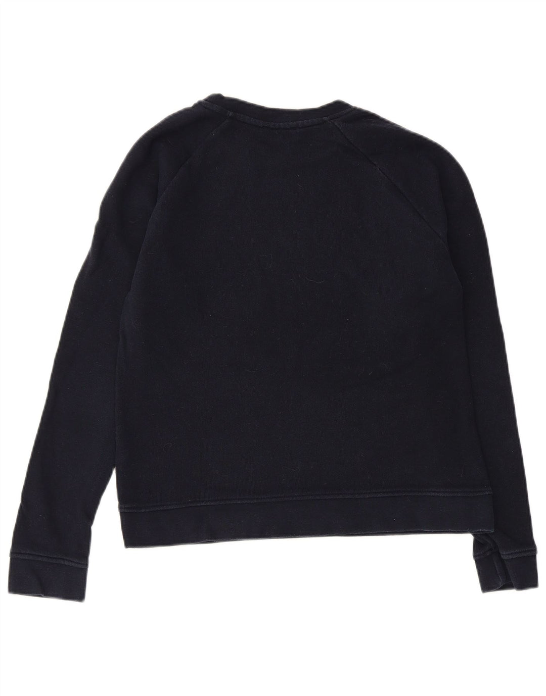 WHISTLE Dame Weekend Graphic Sweatshirt Jumper UK 10 Small Navy Blue