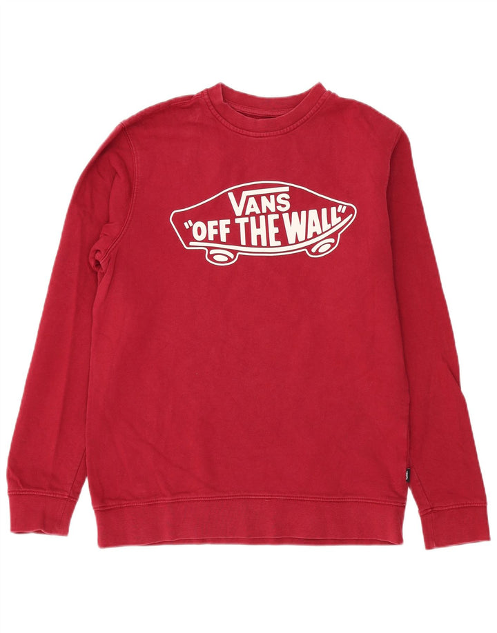 Vans Herre Grafisk Sweatshirt Jumper Lille Bourgogne