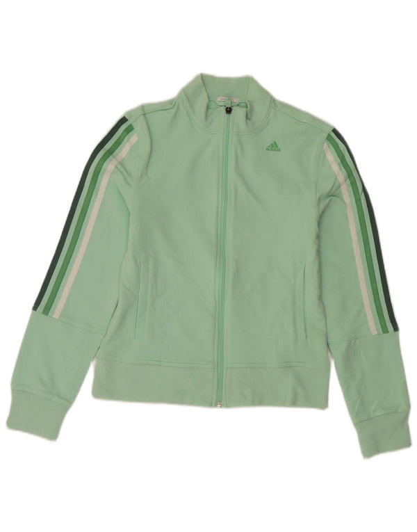 Adidas Dame Clima 365 Træningsdragt Topjakke UK 8 Lille grøn bomuld
