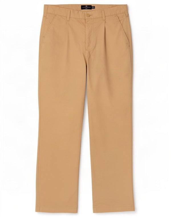 Marks & Spencer Mens Blue Harbour Pegged Chino Trousers W34 L31 Beige