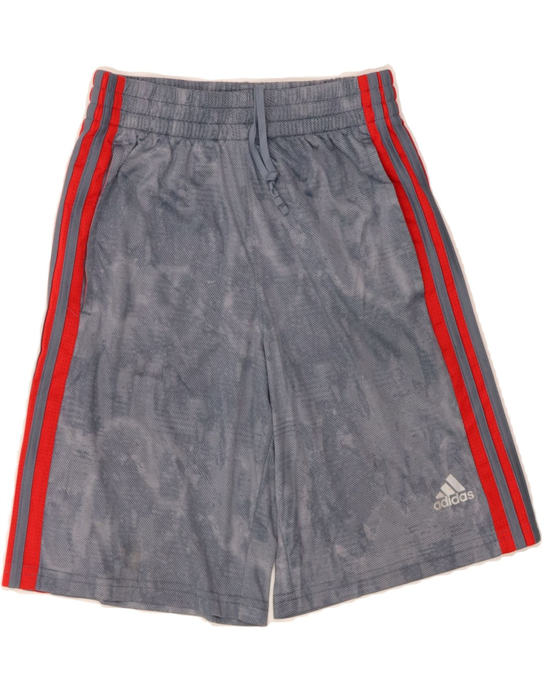 ADIDAS Boys Sport Shorts 9-10 Years Medium Grey Polyester Vintage Adidas and Second-Hand Adidas from Messina Hembry 