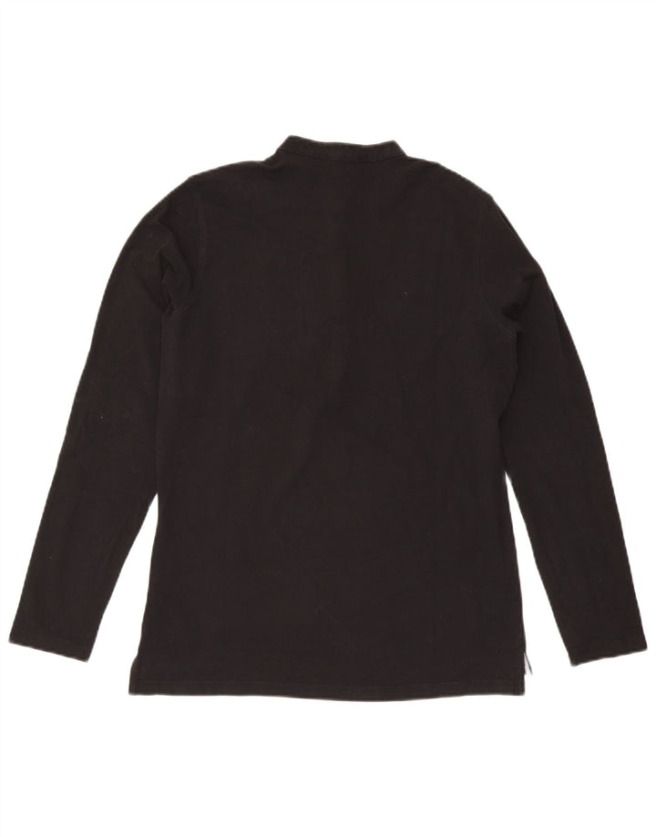 Slam Dame Top Langærmet UK 12 Medium Sort Bomuld