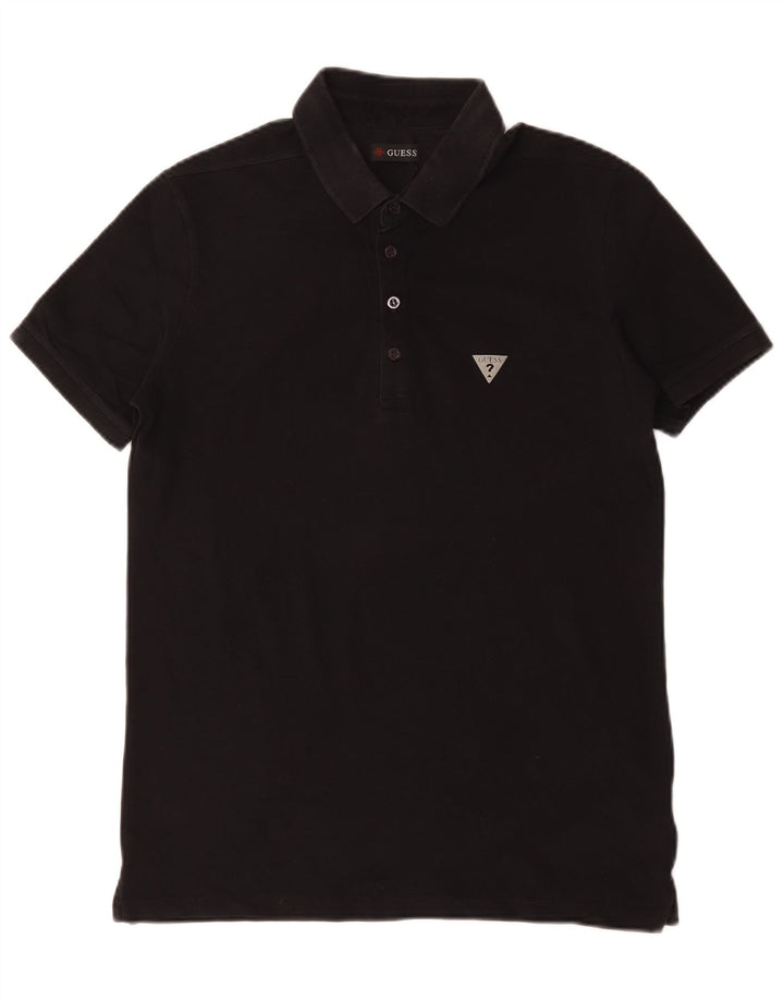 Guess Herre poloshirt Medium Sort Bomuld