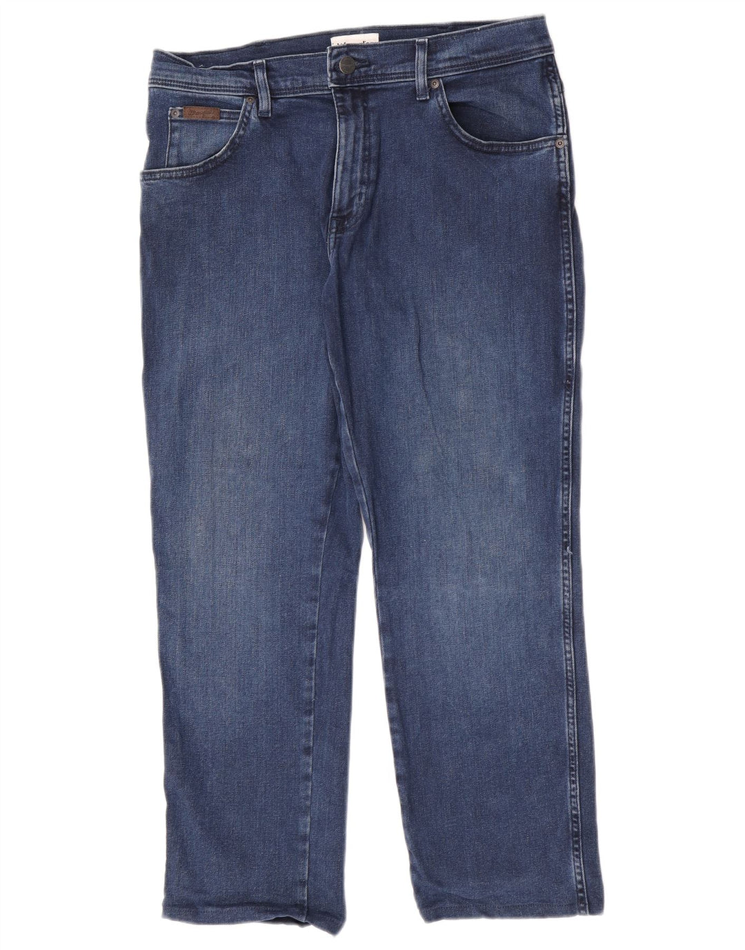 Wrangler Herre Texas Slim Jeans W32 L26 Marineblå Bomuld
