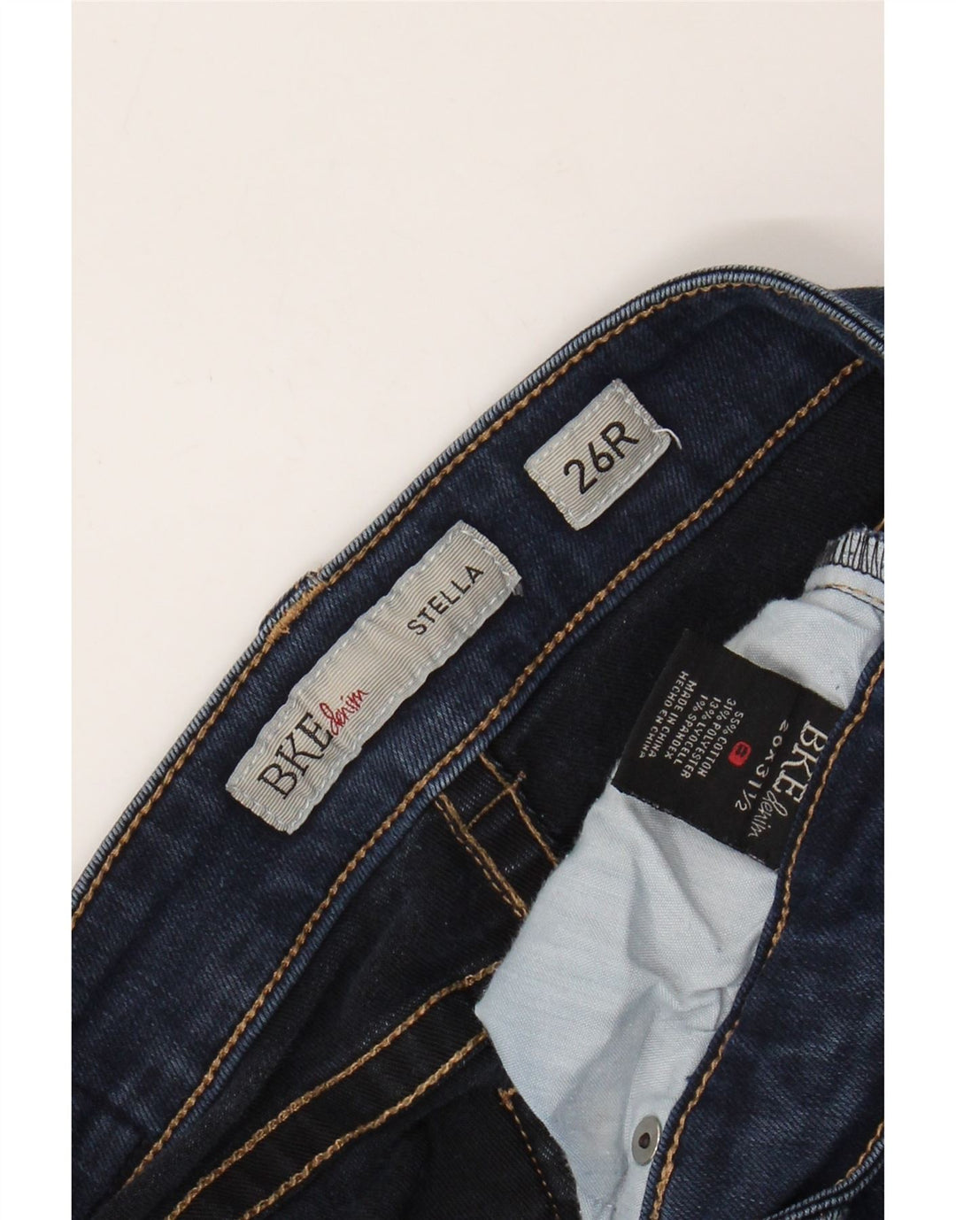 BKE Dame Stella Skinny Jeans W26 L31 Blå Bomuld