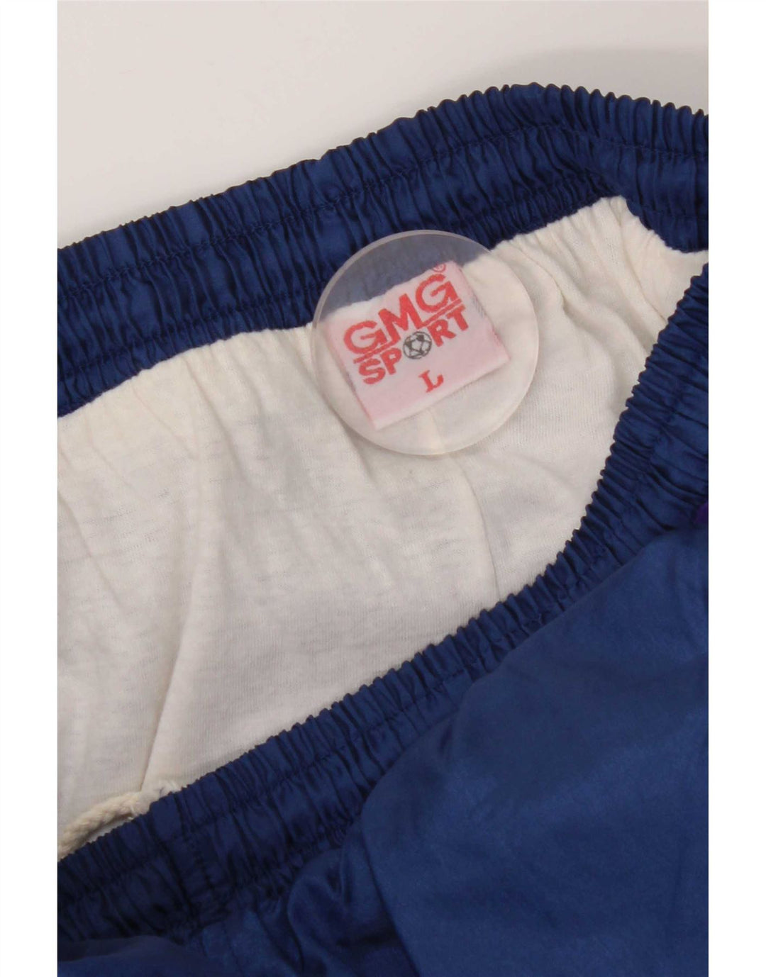 Vintage træningsdragt bukser til mænd Joggers store marineblå polyester