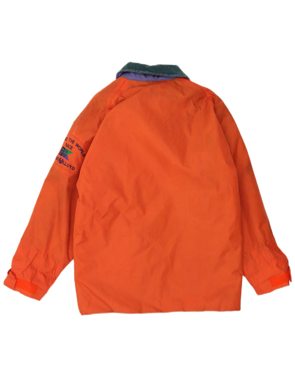 Henri Lloyd Herre Graphic Loose Fit Windbreaker Jacket UK 36 Small Orange