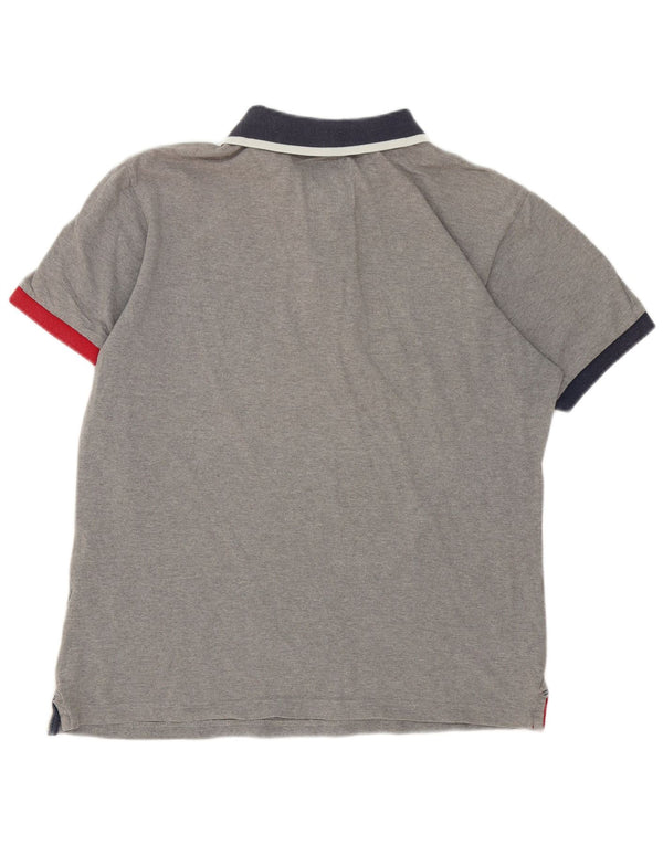 North Sails Herre Grafisk Rugby Polo Shirt XL Grå Bomuld