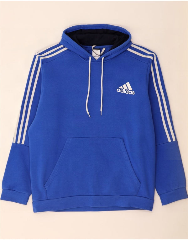 Adidas Herre hættetrøje XL Blå bomuld