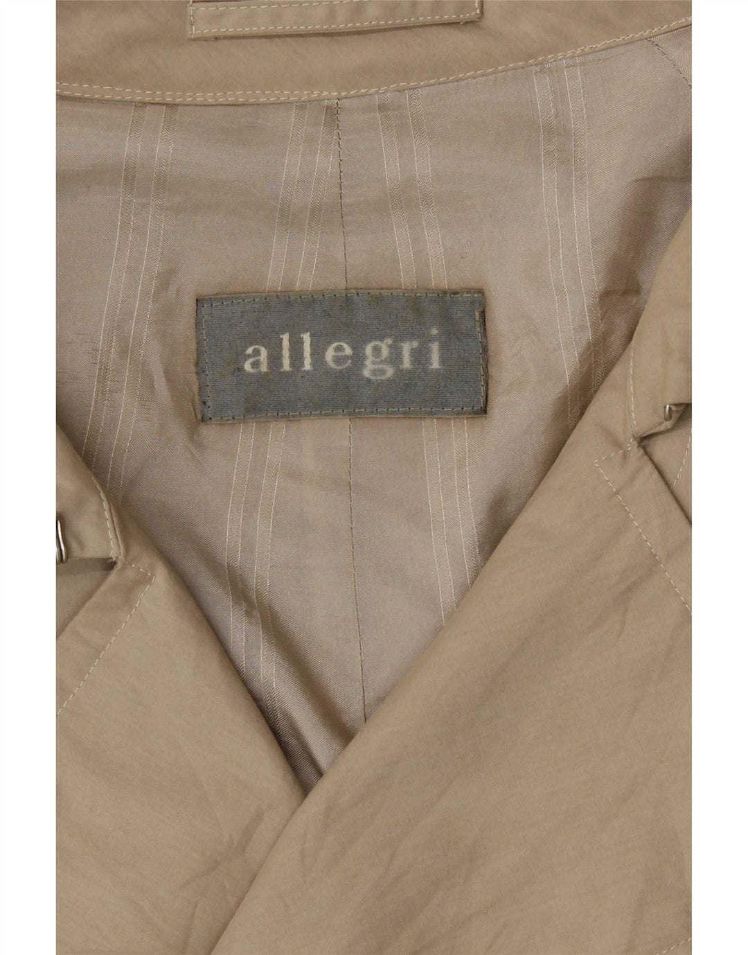 Allegri Herre Trench Coat IT 50 Stor Beige Bomuld