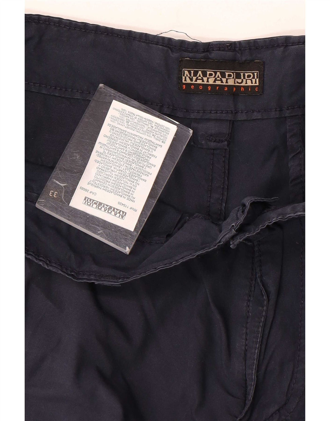 Napapijri Herre Cargo Shorts W33 Medium Marineblå Bomuld