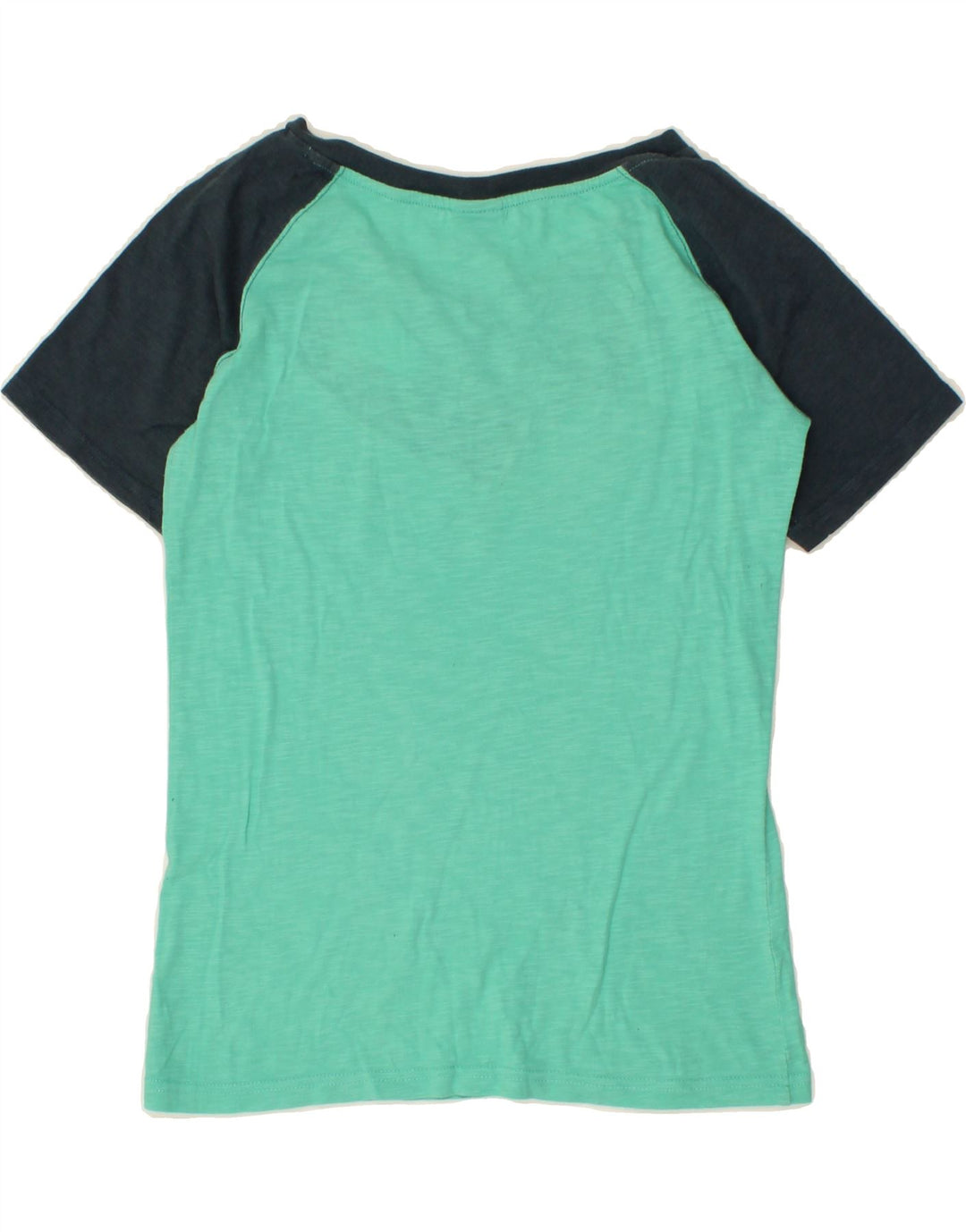 NIKE Womens T-Shirt Top UK 10/12 Medium Green Colourblock Vintage Nike and Second-Hand Nike from Messina Hembry 