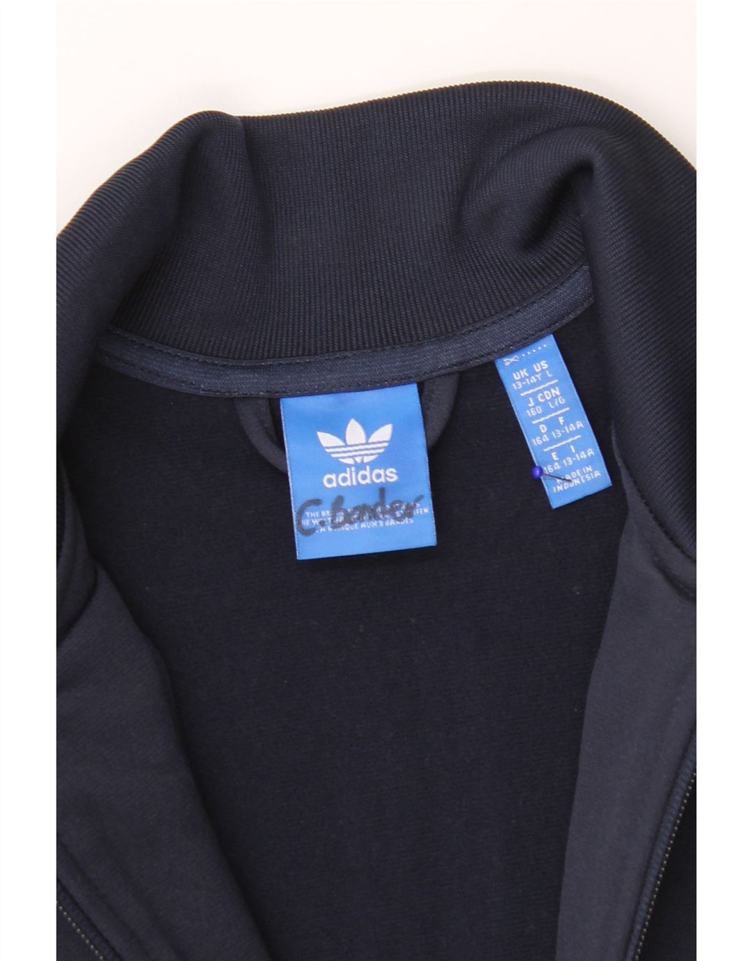 ADIDAS Træningsdragt topjakke til drenge 13-14 år Navy Blue Colourblock