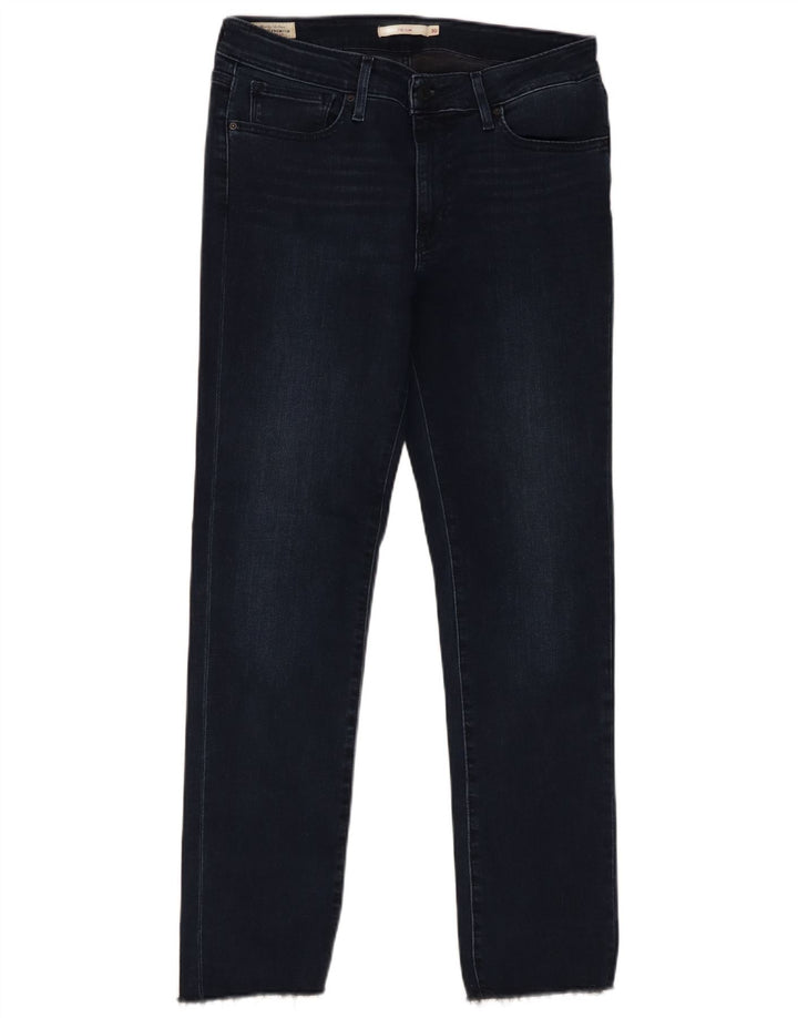 Levi's Dame 712 Slim Jeans W30 L29 Marineblå Bomuld