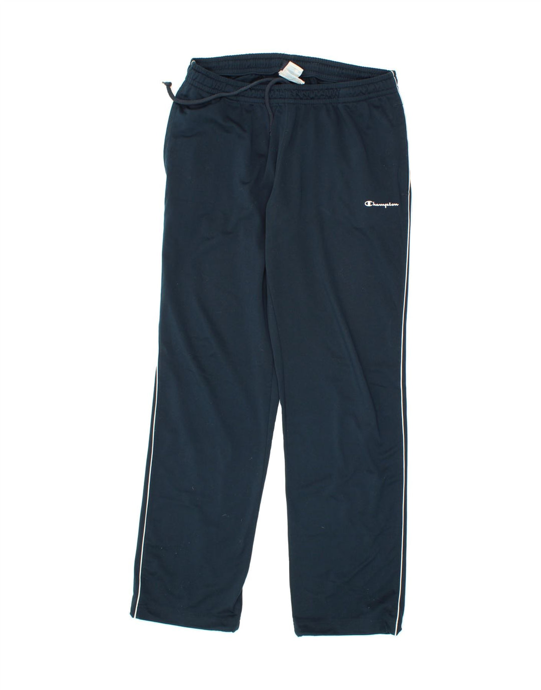 CHAMPION Mens Tracksuit Trousers Large Navy Blue Polyester Vintage Champion and Second-Hand Champion from Messina Hembry 