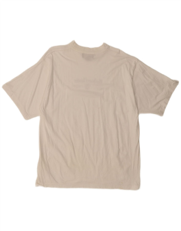 Marlboro Classics Herre Grafisk T-Shirt Top Stor Hvid Bomuld