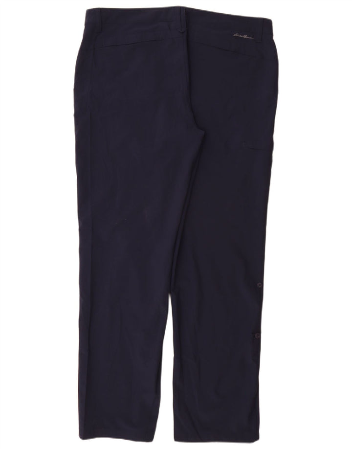 Eddie Bauer Dame Casual Bukser US 16 2XL W36 L32 Marineblå Polyester