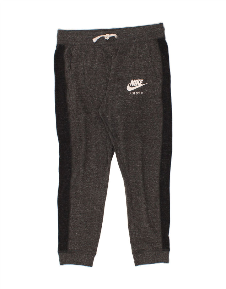 NIKE Womens Tracksuit Trousers Joggers UK 14 Medium Grey Colourblock Vintage Nike and Second-Hand Nike from Messina Hembry 
