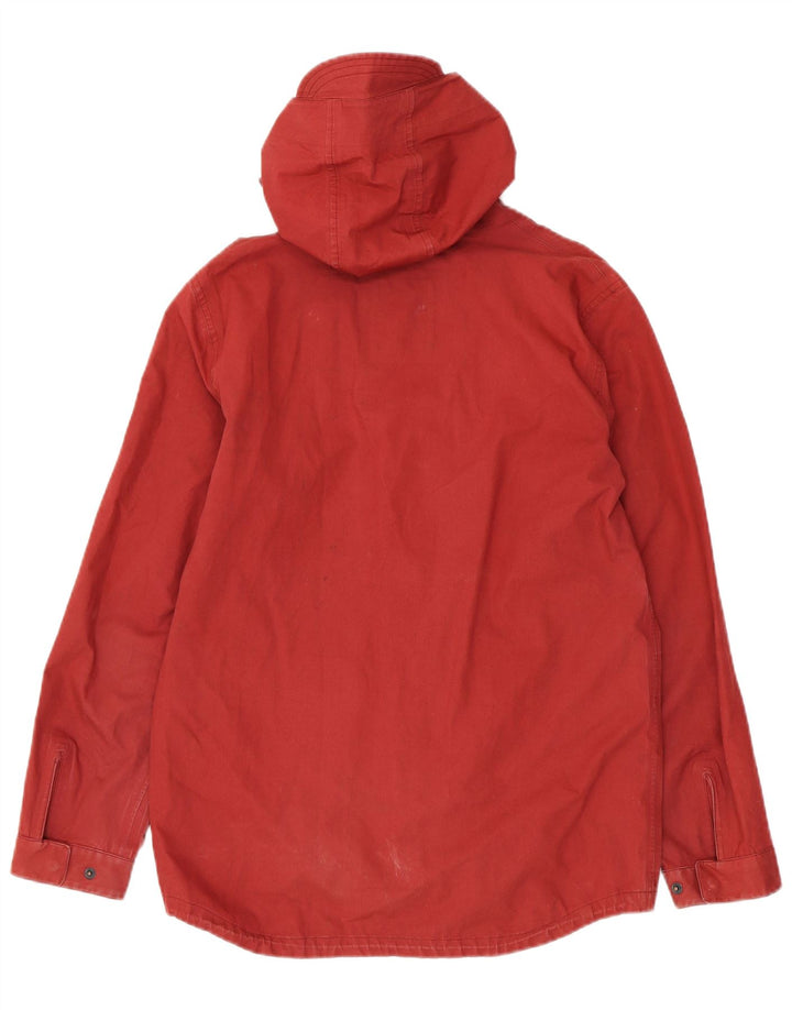 BEN SHERMAN Herre Hooded Utility Jacket UK 36 Small Red