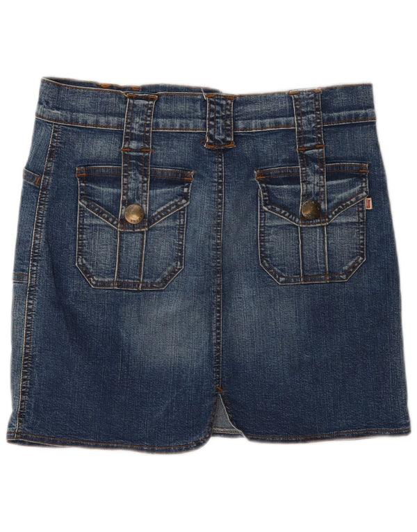 Carrera Dame Mini Denim Nederdel W30 Medium Blue