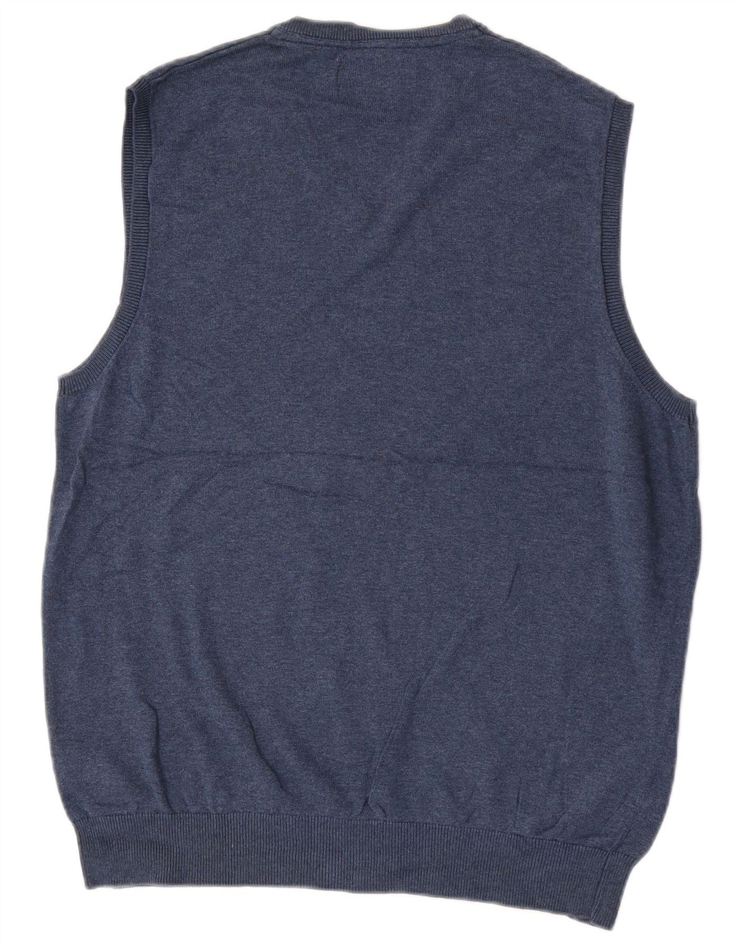 MARKS & SPENCER Herrevest Tank Top Stor Blå Bomuld