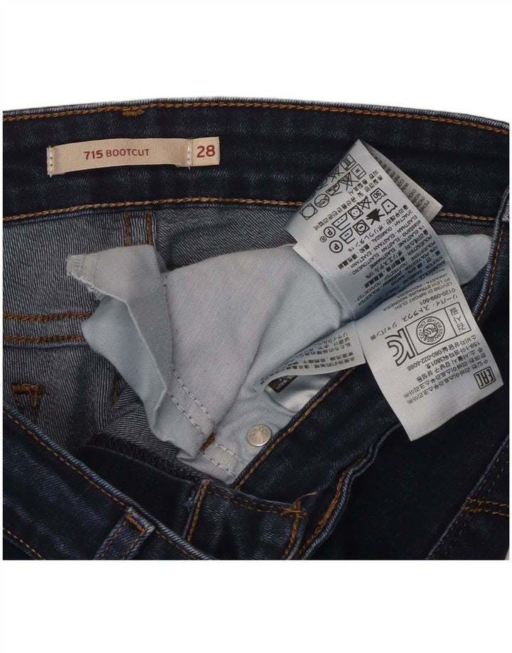 Levi's Dame 715 Bootcut Jeans W28 L27 Blå Bomuld