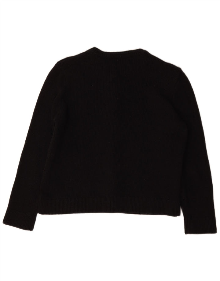 Zara Dame Cardigan Sweater UK 14 Medium Sort Polyester