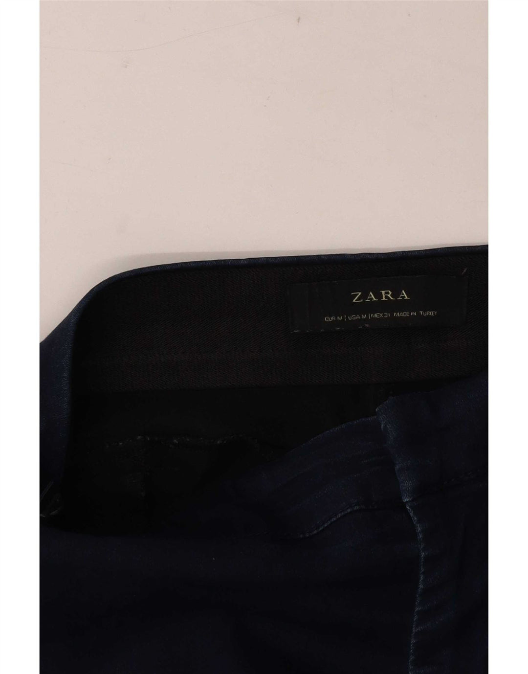 Zara Mens Cropped Skinny Jeans Medium W31 L24 Navy Blue