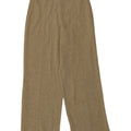 Zara Damestrik Bukser med brede ben Small W26 L30 Grøn Polyester