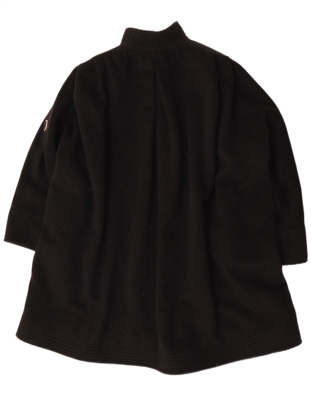 Vintage oversize overfrakke til kvinder UK 18 XL Sort alpakauld