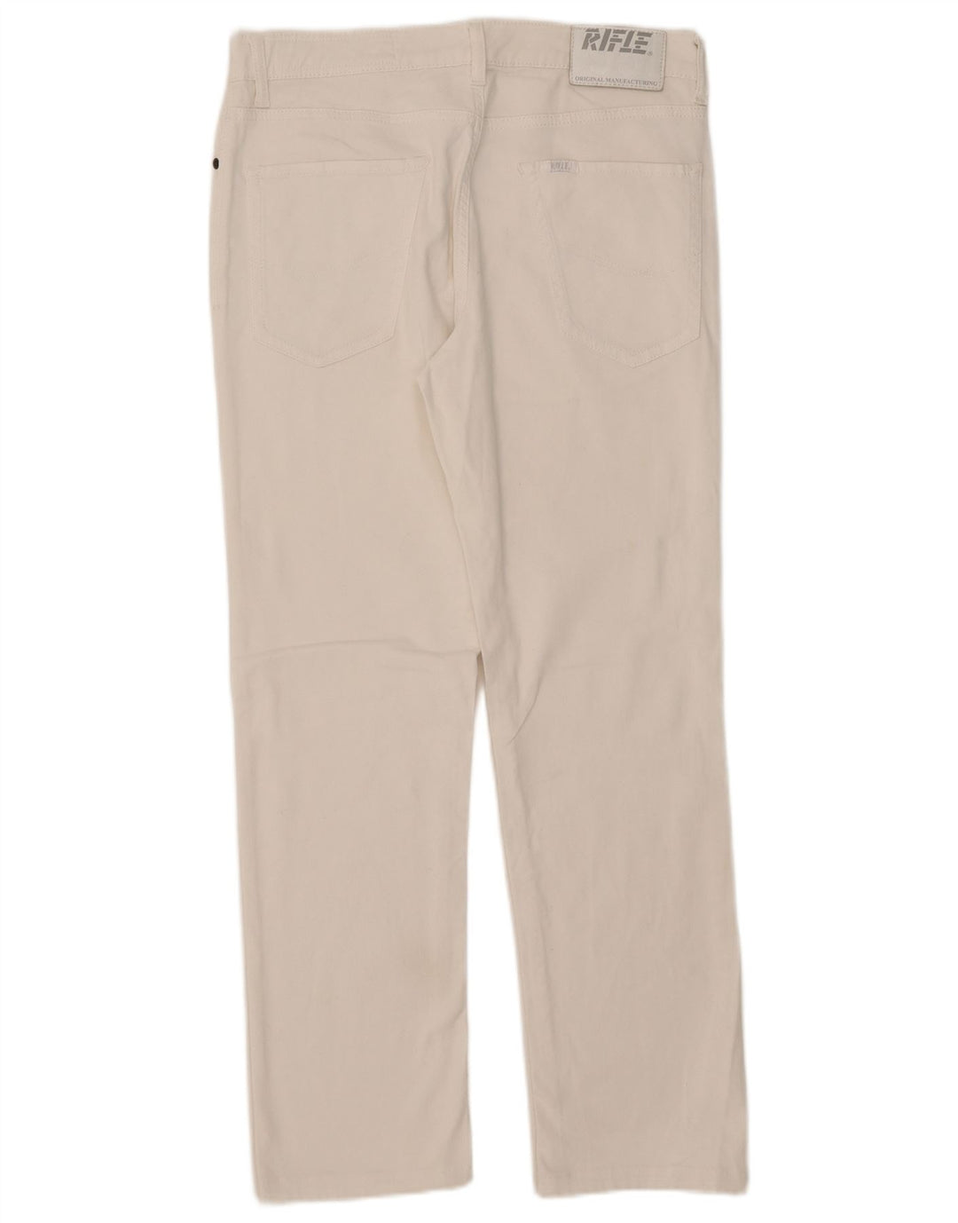 Rifle Dame Straight Jeans W34 L28 Hvid Bomuld