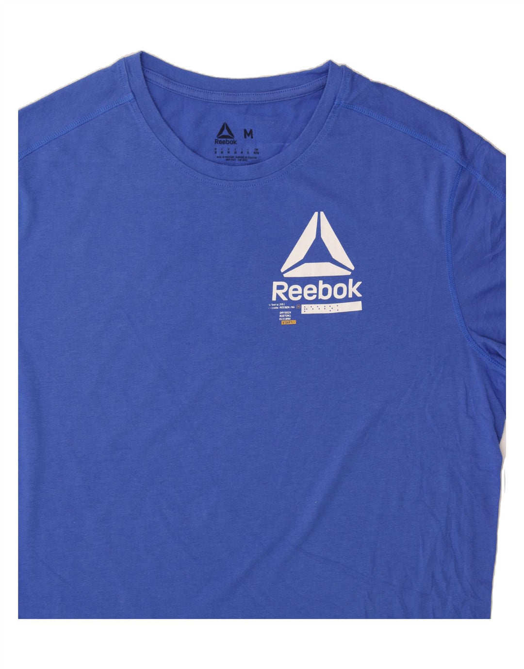 REEBOK Mens Graphic T-Shirt Top Medium Blue Cotton Vintage Reebok and Second-Hand Reebok from Messina Hembry 