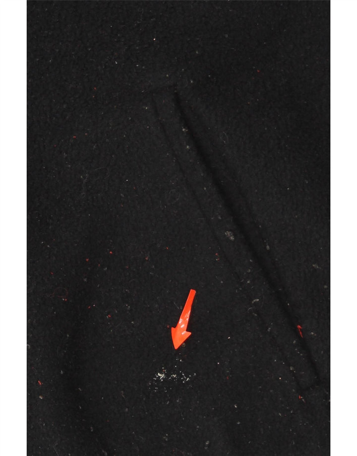 SERGIO TACCHINI Mens Fleece Jacket UK 36 Small Navy Blue Flecked Polyester