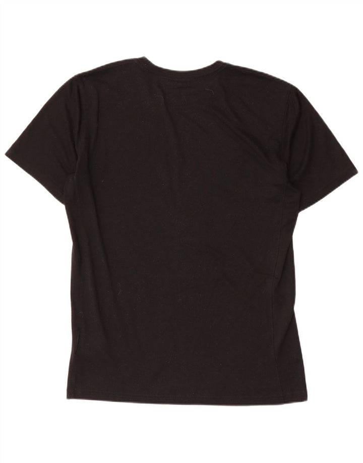 Nike Herre Dri Fit grafisk T-shirt top lille sort polyester