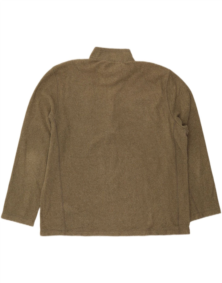 THE NORTH FACE Fleecetrøje til mænd med lynlås XL Khaki