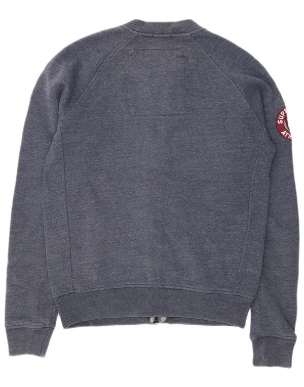Superdry Grafisk træningsdragt topjakke til mænd Medium marineblå flækket bomuld