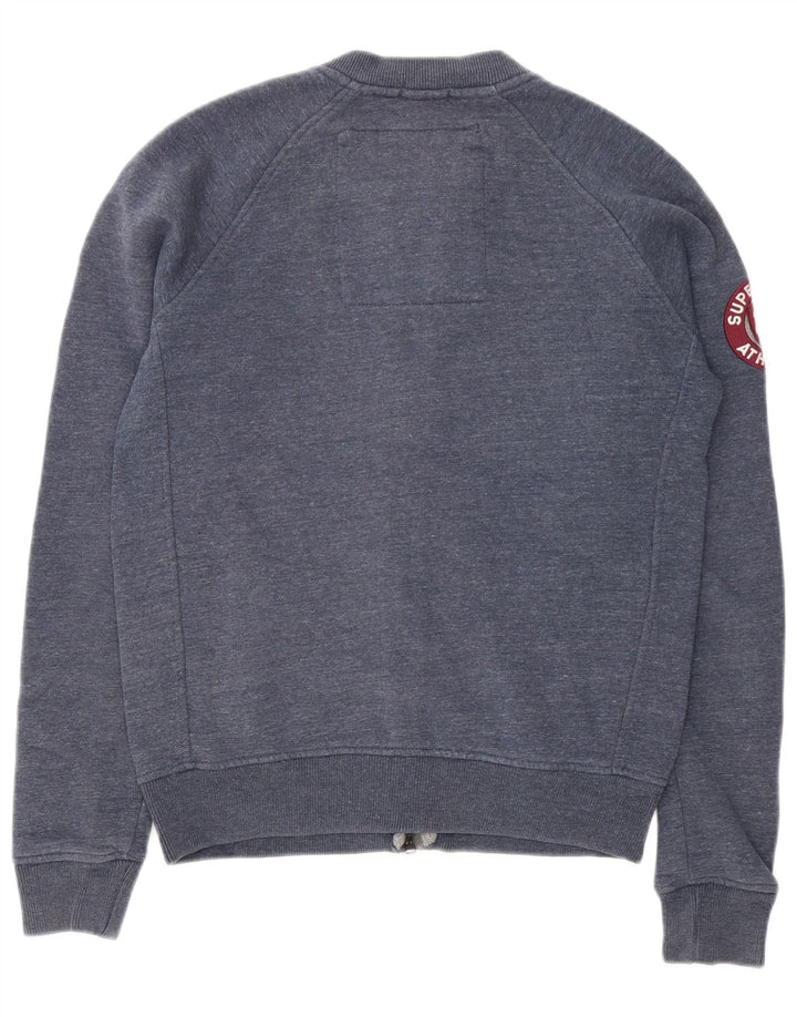 Superdry Grafisk træningsdragt topjakke til mænd Medium marineblå flækket bomuld